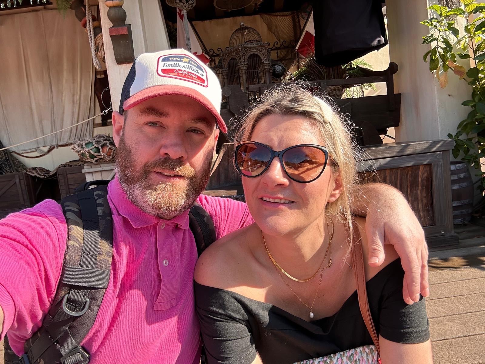 Darren and Lucie in the sunshine