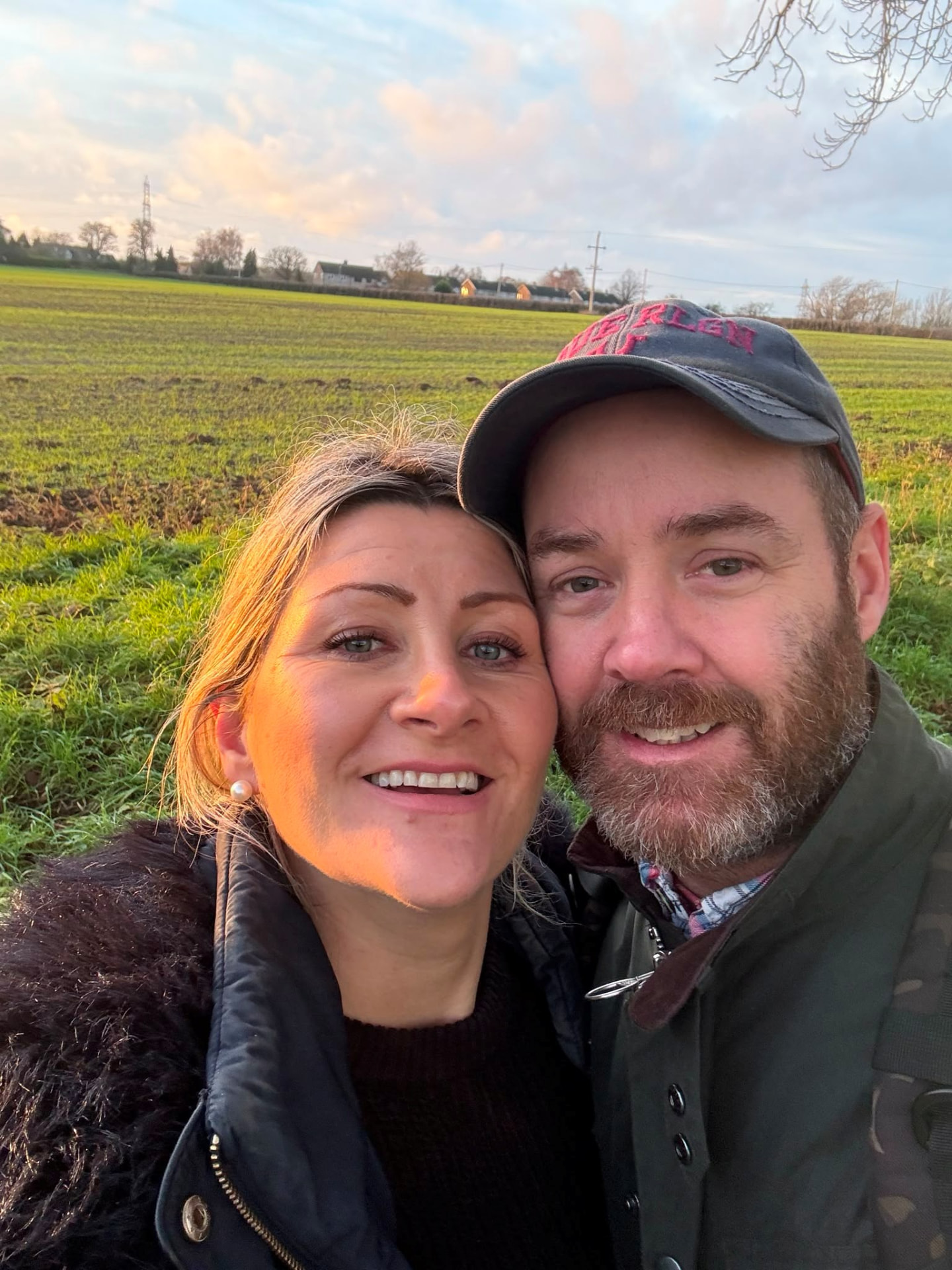 Darren and Lucie on a winter walk